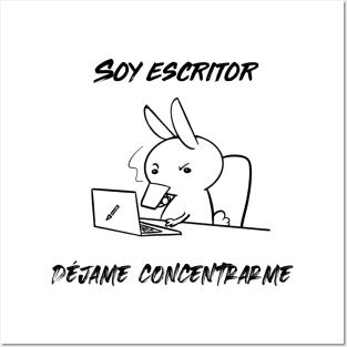 Soy escritor. Déjame concentrarme Posters and Art